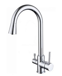 Aquatek Смеситель для кухни AQ1085CR с краном для питьевой воды, хром – фотография-1